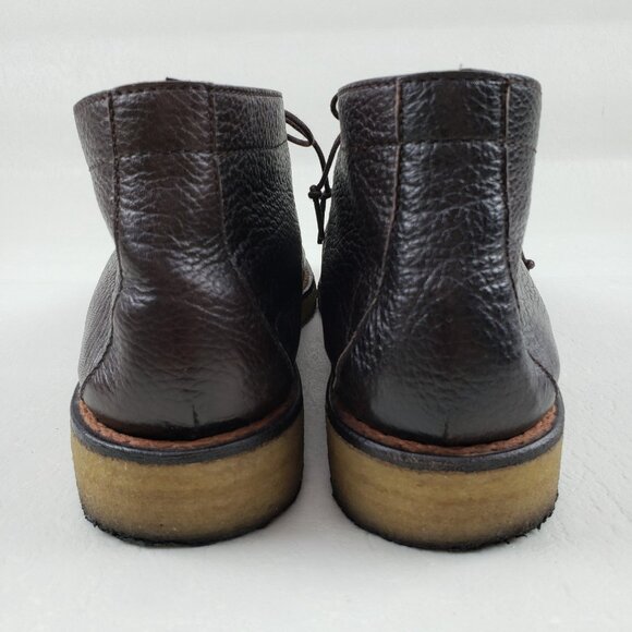 Taft Brown Leather Chukka Boot Mens 9 EU 42 Lace Up Gum Sole Shoe Handmade Spain - Picture 9 of 15